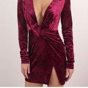 Crushed velvet Toni dress